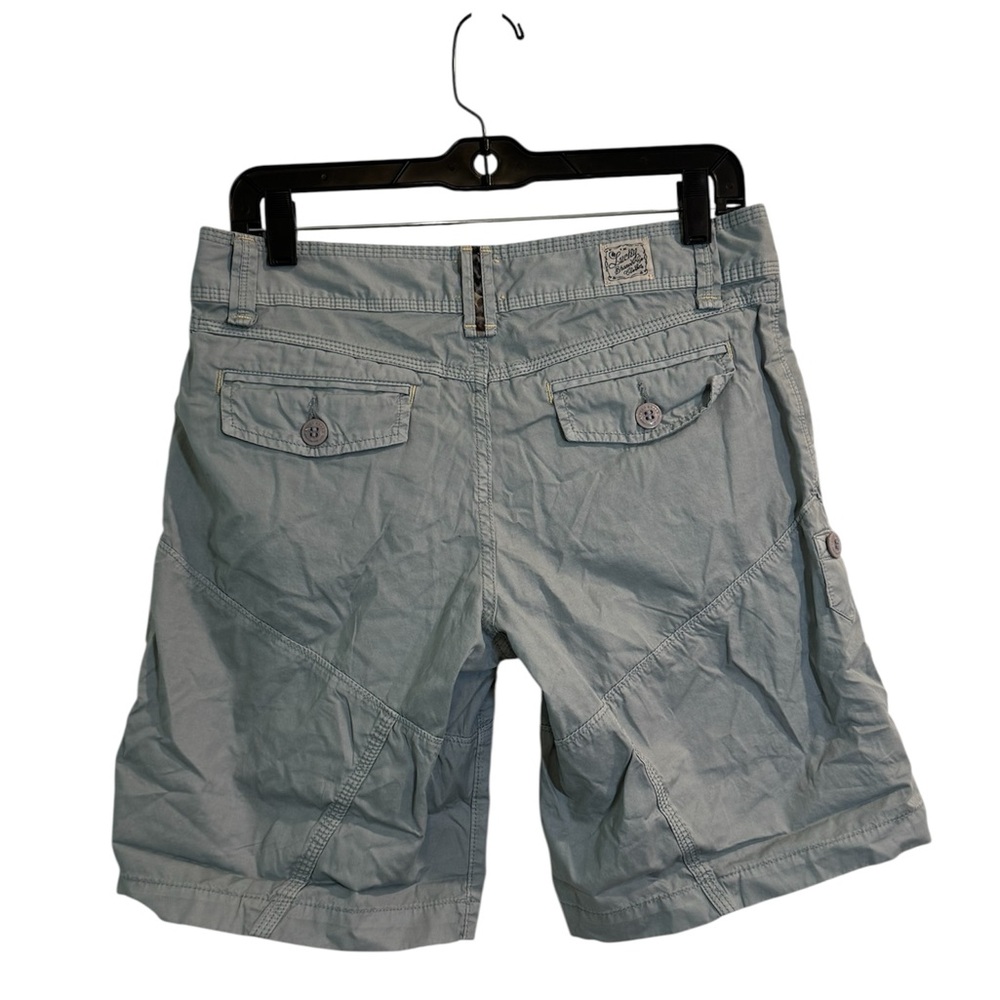 NWT Lucky Brand Jeans Women's Light Blue Cargo Shorts Roll Up Legs Size 6/28 - Picture 7 of 8